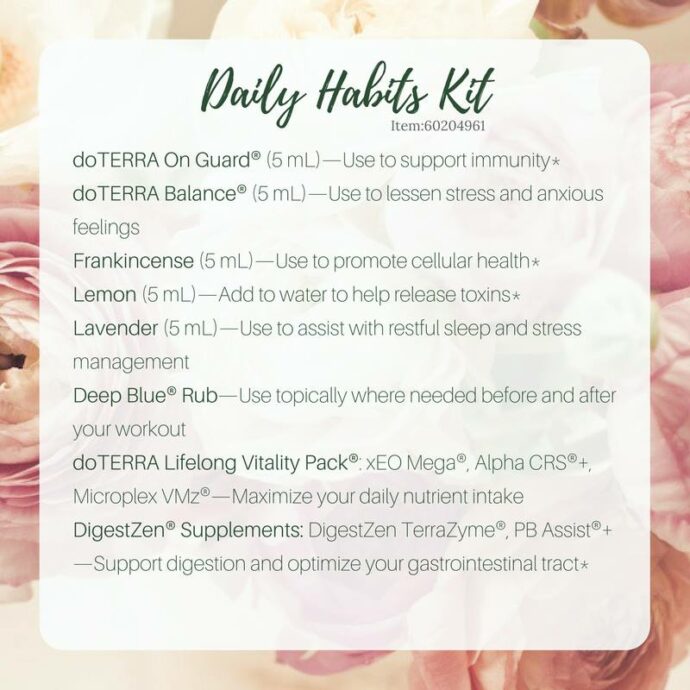 doTERRA Daily Healthy Habits Challenge And Kit | Reija Eden - Essential ...